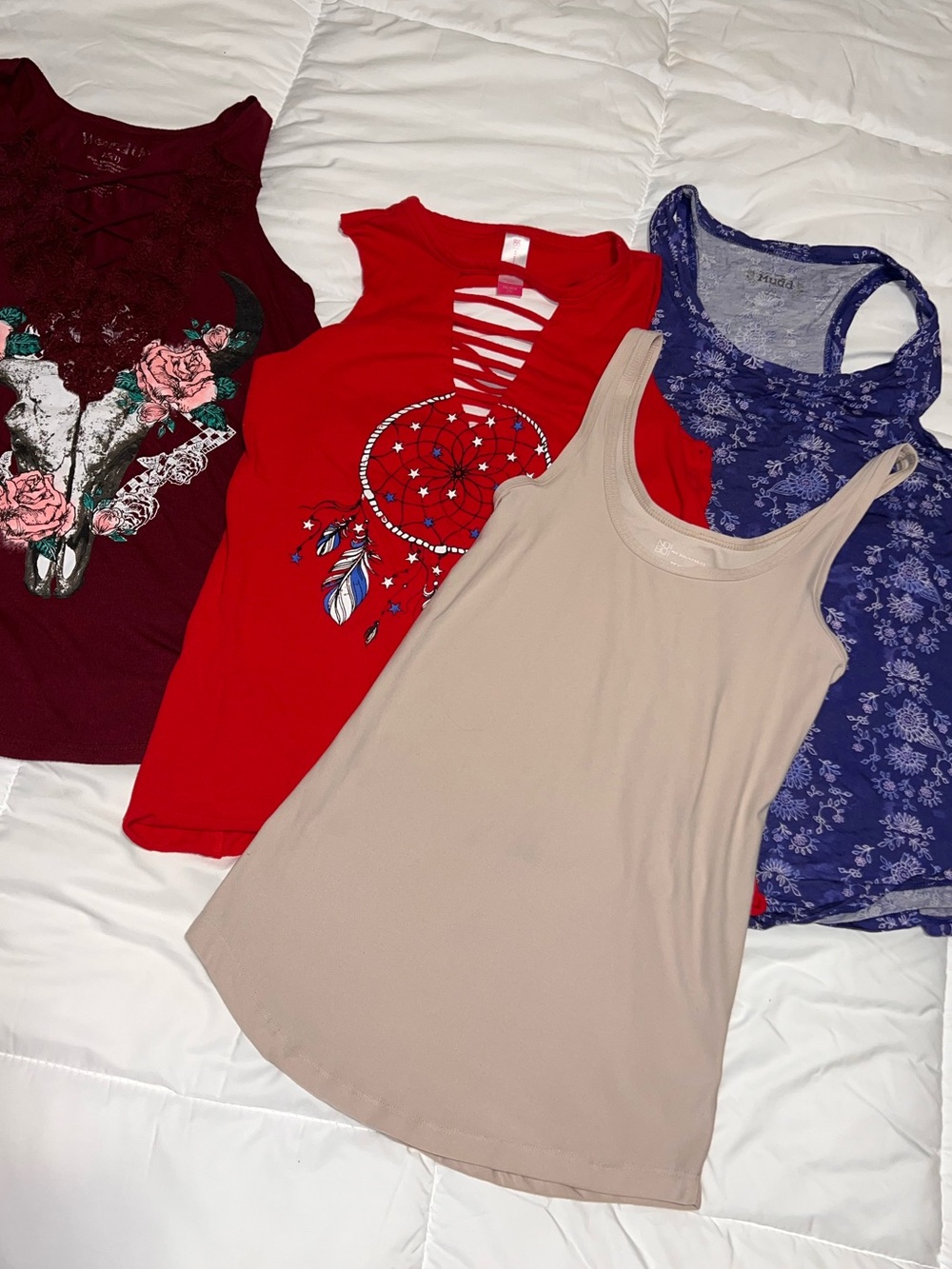 Women’s size XS tank lot Mudd Wound Up NoBo